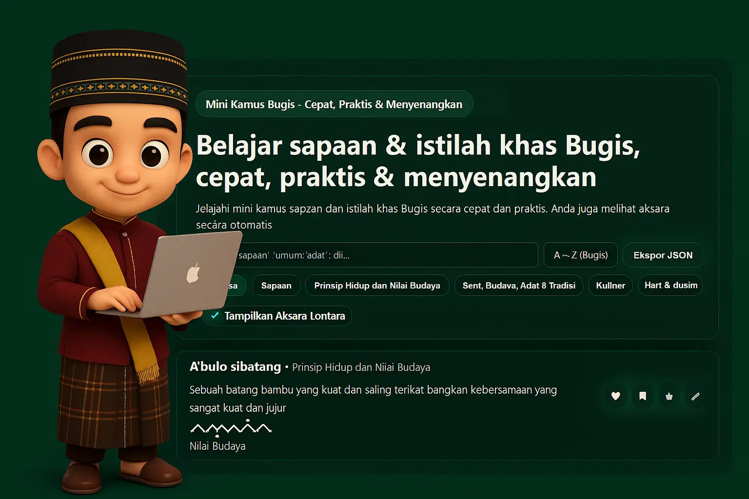 mini kamus istilah bugis