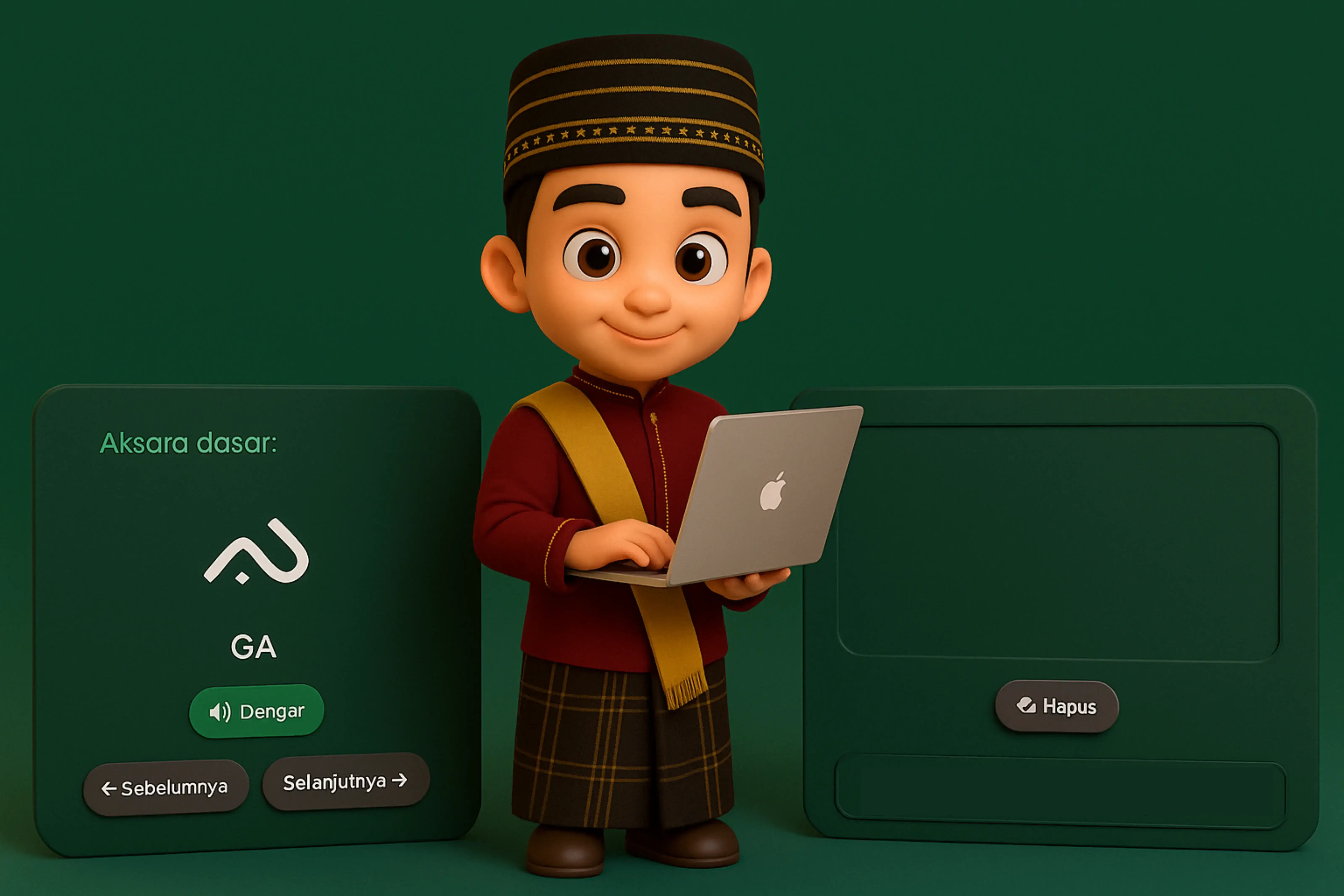 pelafalan aksara lontara