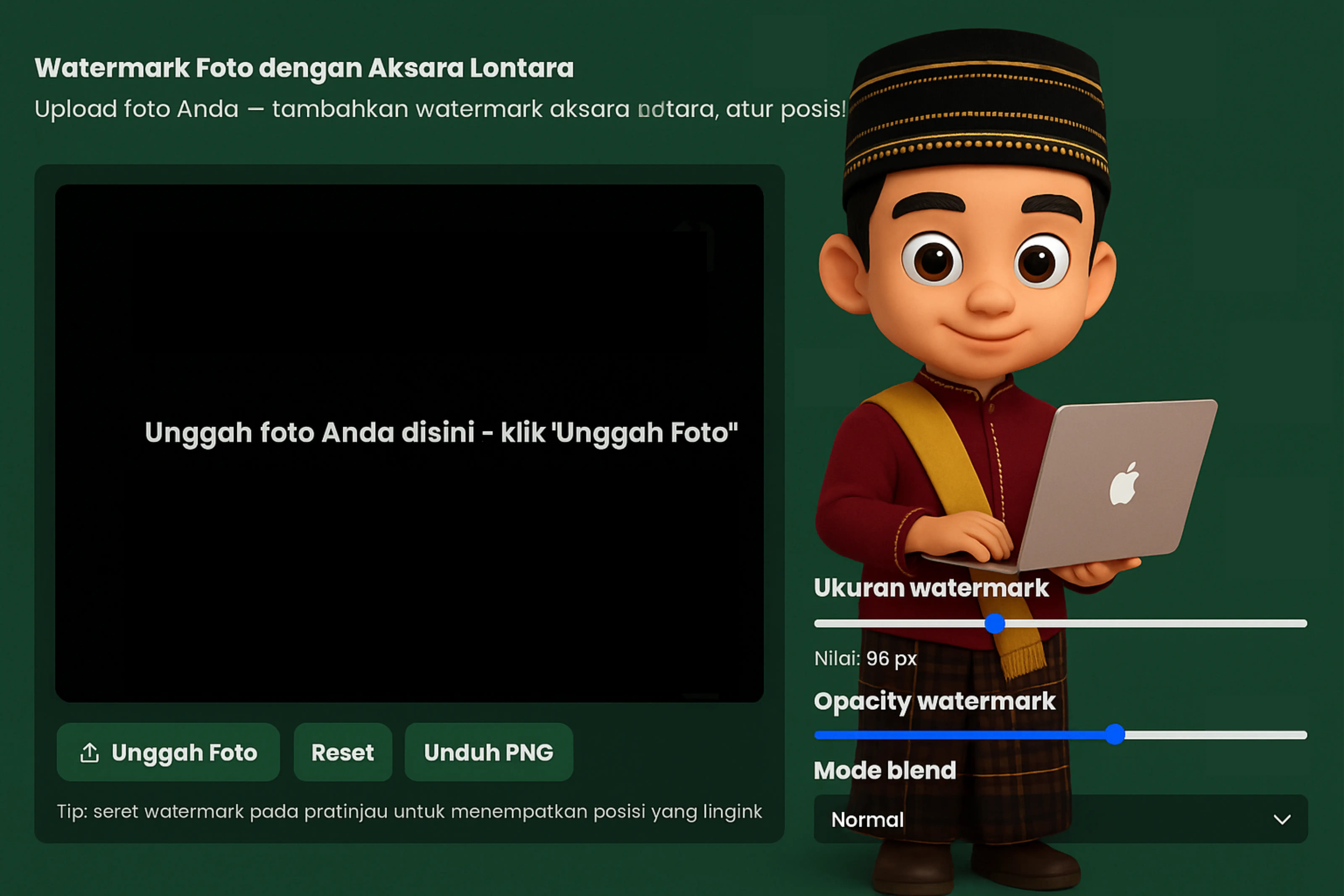 watermark aksara lontara